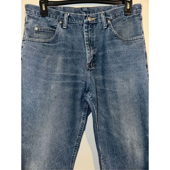 Wrangler Jeans Women’s 35 x 30 Blue Denim Straight Leg 9760WDR Classic Western P - Picture 3 of 8